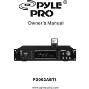 Pyle P2002ABTI Preamplifier manual cover