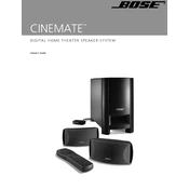 Bose CineMate manual cover