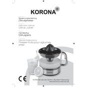 Korona 27020 Juicer manual cover