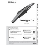 Roland Aerophone AE-30 manual cover