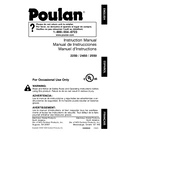 Poulan Pro 2450 Chainsaw manual cover