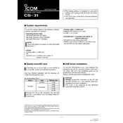 Icom CS-31 Software manual cover