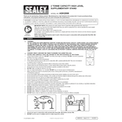 Sealey ASH2000 Stand manual cover