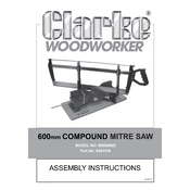 Clarke 6461516 MBS600D 600mm Compound Mitre Saw manual cover