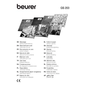 Beurer GS 203 London Scale manual cover