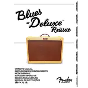 Fender Blues Deluxe Reissue 2232203000 240V 50Hz AUS Amplifier manual cover