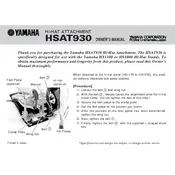 Yamaha HSAT930 Stand manual cover