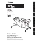 Yamaha YV3030MS Vibraphone manual cover