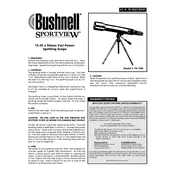 Bushnell 781545 Scope manual cover