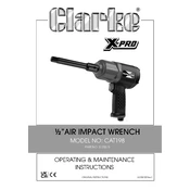 Clarke 3120515 CAT198 Air Impact Wrench manual cover