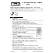 Sealey HVF18.V5 Fan manual cover