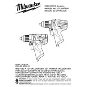 Milwaukee M12 Fuel 2503-20 Drill manual cover