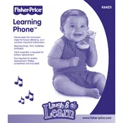 Fisher Price Mattel Learning Phone K6423 Toy manual cover