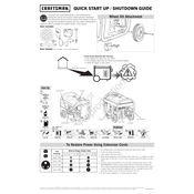 Craftsman CMXGGAS030729 Generator manual cover