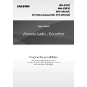 Samsung HW-K360 Soundbar manual cover