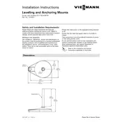 Viessmann Vitodens 222-F B2TA Levelling and Anchoring Mounts Accessory manual cover