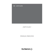 De Dietrich DRP930JEC Freezer manual cover