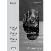 Canon VIXIA HF R21 manual cover