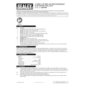 Sealey LED180 Inspection Light manual cover