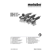 Metabo KFM 16-15 F Beveling Tool manual cover