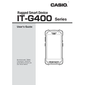 Casio IT-G400 Terminal manual cover