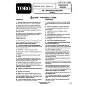 Toro 21-inch 26643B Mower manual cover