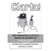 Clarke 1801637 CHT637 Air Operated Clutch Brake Bleeding Kit manual cover