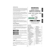 Honda GX240 2010 Engine manual cover