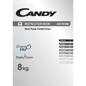 Candy GVC 7813NB-S manual cover