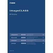 Canon imageCLASS MF212w Copier manual cover