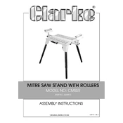 Clarke 6500975 CMSSR Mitre Saw Stand Roller manual cover