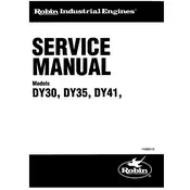 Subaru DY30 Engine manual cover