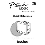 Brother P-touch 1500PC manual cover