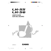 Casio LK56 Keyboard manual cover