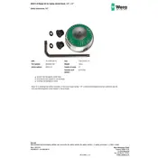 Wera 8000 C-R Repair Kit for Zyklop Head Ratchet manual cover