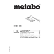 Metabo 091 006 4398 Saw manual cover