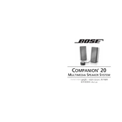 Bose Companion 20 Computer Speakers manual cover