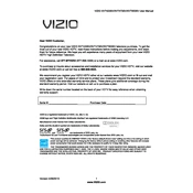 Vizio XVT423 TV manual cover