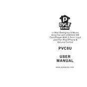 Pyle PVC8U Amplifier manual cover