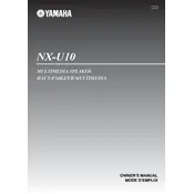 Yamaha NX-U10 Speaker manual cover