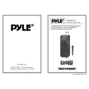 Pyle PKRK212 Speaker manual cover