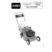 Toro 21-inch 20735 Mower manual cover