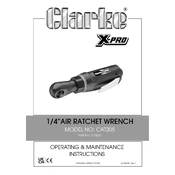 Clarke 3120522 CAT205 Air Ratchet Wrench manual cover