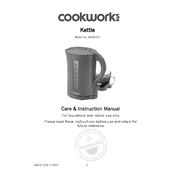 Cookworks 6992277 WK8221Y Kettle manual cover