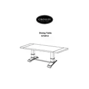 Crosley CF2013 Table manual cover