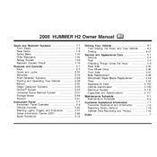 Hummer H2 2008 manual cover