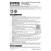 Sealey PC195SD.V2 Vacuum manual cover