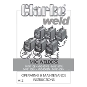 Clarke 6014500 MIG110EN Mig Welder manual cover