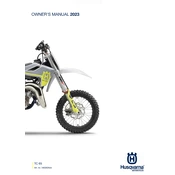 Husqvarna TC 65 2023 Motorcycle manual cover