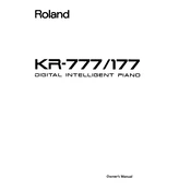 Roland KR-177 manual cover